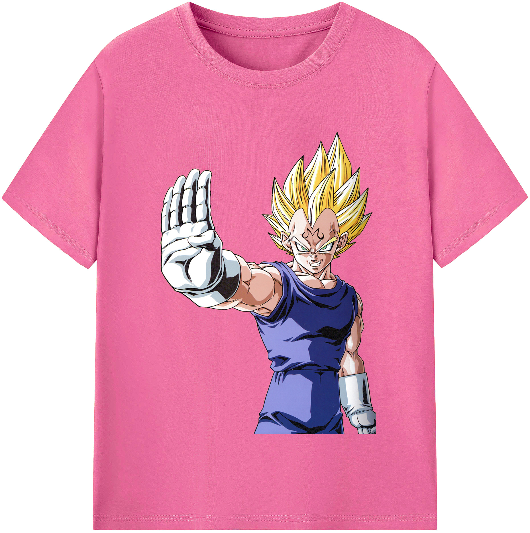 （画像用） ドラゴンボール ベジータ四世（Bejīta Yonsei）DRAGON BALL Vegeta IV レディースカジュアルプリントTシャツ（綿100％）